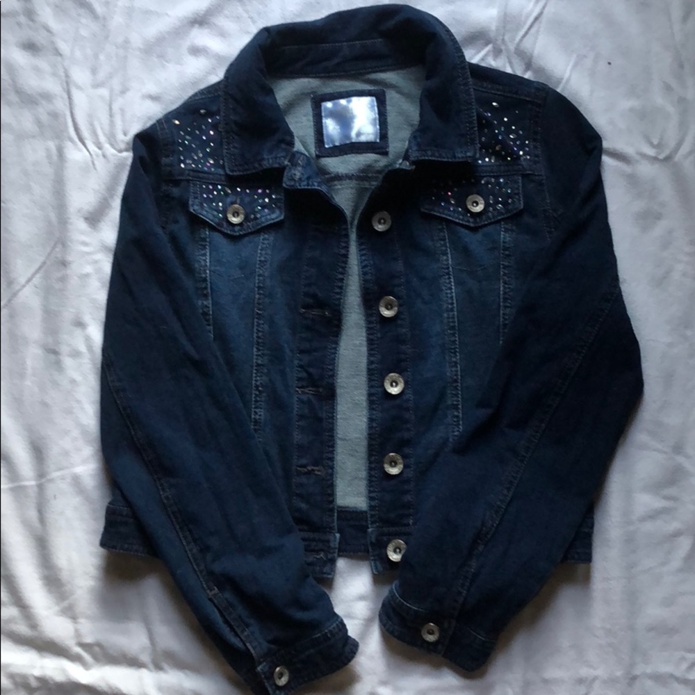 Justice sequin Jean jacket